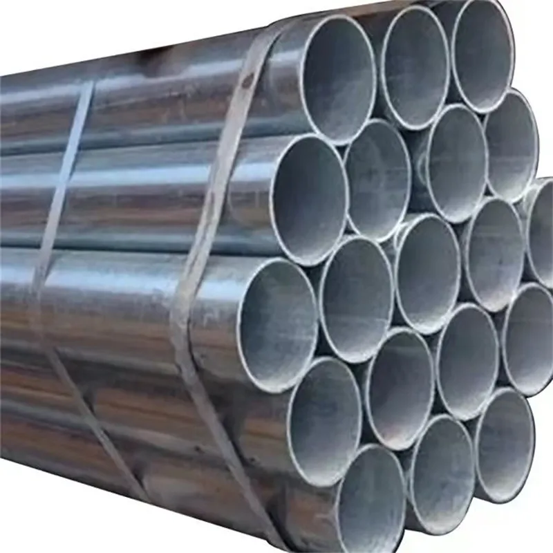 MS ERW hollow steel pipe GI hot dip galvanized steel pipe EMT welded steel tube